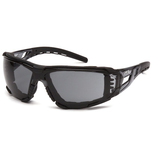 Pyramex Fyxate, Safety Glasses, Anti-Fog & Anti-Scratch, Gray Lens, Black Frame SB10220STMFP - main